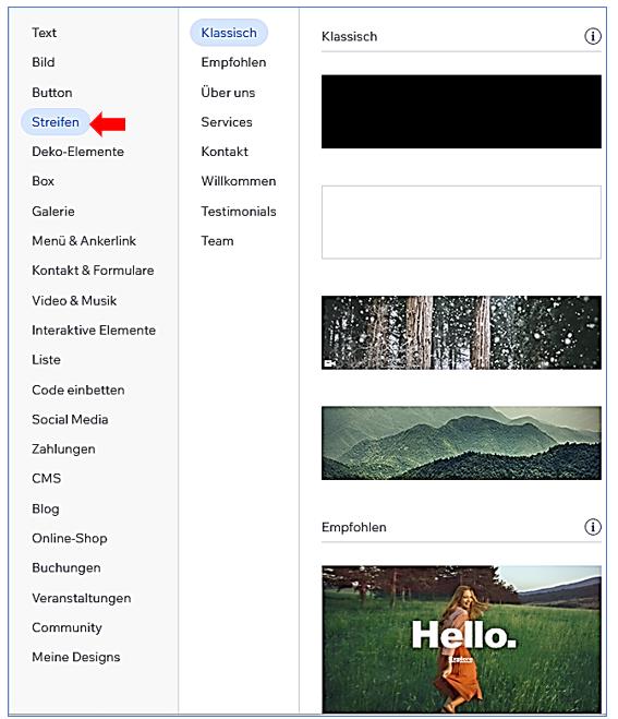 05 Elemente Streifen