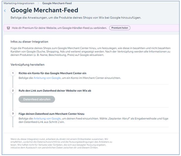 Google Händler Feed