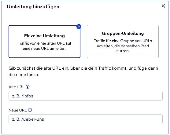 URL Umleitungsmanager  2 