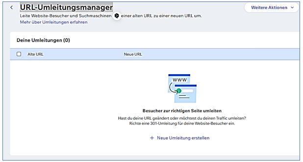 URL Umleitungsmanager