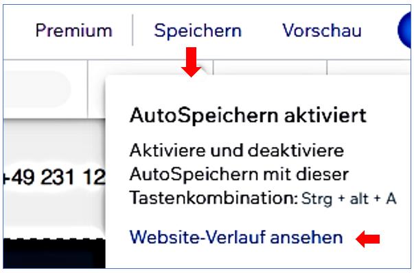 editor 10 rechte obere Zeile   Speichern  