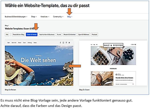10 Blog Design für Reisen auswählen