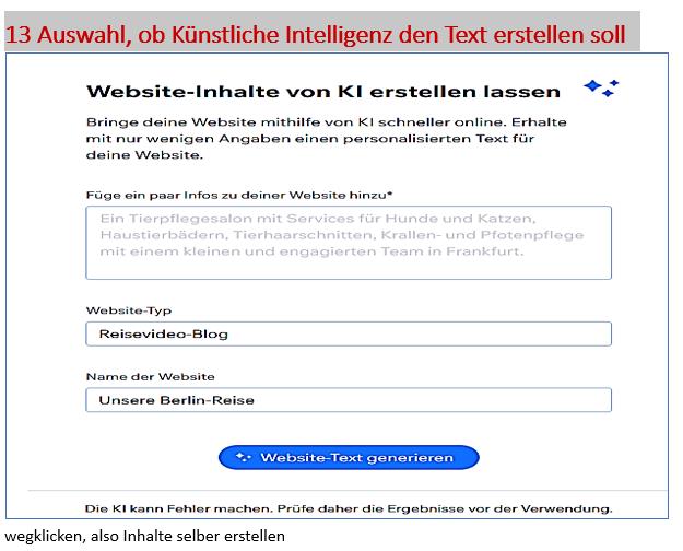 13 Auswahl, ob KI den Text erstellen soll