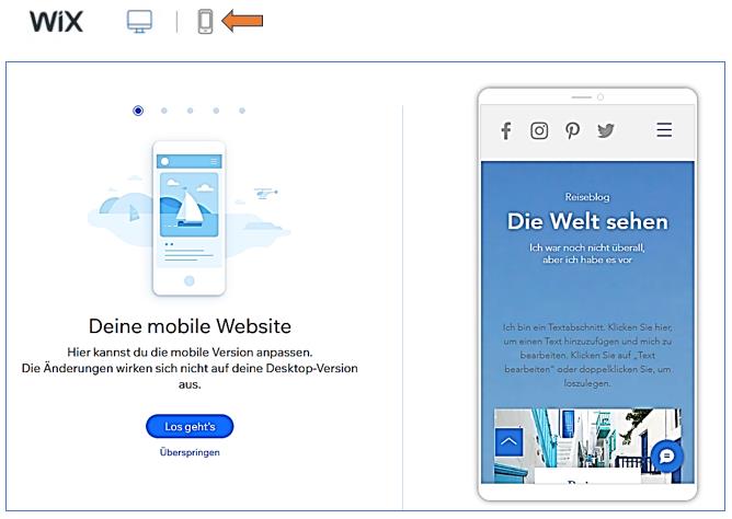 16 Blog für Handy anpassen